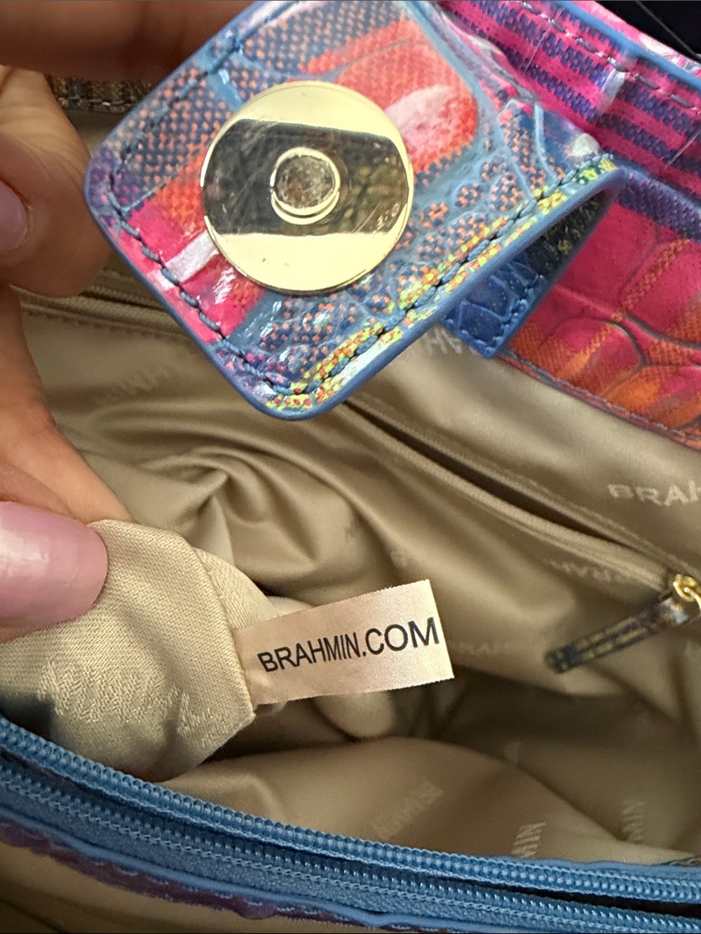 NEW
Brahmin Colorful Croc-Embossed Shoulder Bag - Multicolor - Picture 14 of 16